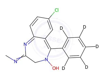 Chemical structure of Chlordiazepoxide Impurity 9