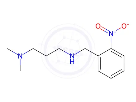 Chemical structure of N1,N1-dimethyl-N3-(2-nitrobenzyl)propane-1,3-diamine