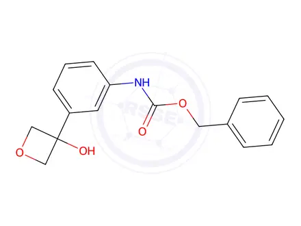 Chemical structure of benzyl (3-(3-hydroxyoxetan-3-yl)phenyl)carbaMate