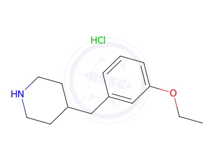 Chemical structure of 4-(3-Ethoxy-benzyl)-piperidine hydrochloride