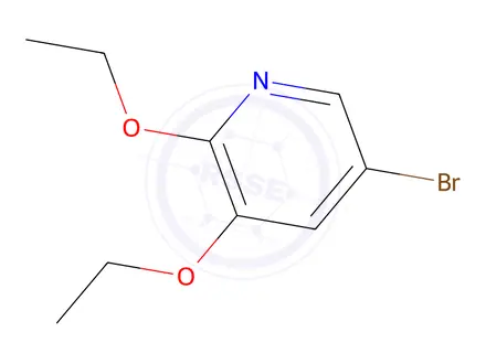 Chemical structure of 5-Bromo-2,3-diethoxypyridine