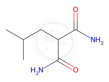 Chemical structure of 2-isobutylmalonamide