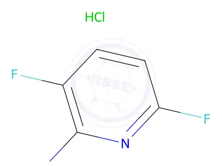 Chemical structure of 3,6-difluoropyridin-2-amine hydrochloride