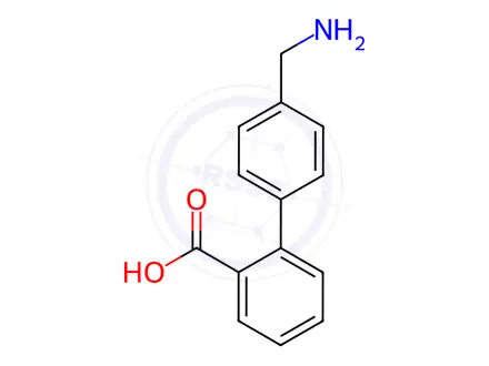 Chemical structure of 4'-(Aminomethyl)-[1,1'-biphenyl]-2-Carboxylic Acid