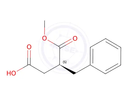 Chemical structure of (S)-(-)-2-BENZYLSUCCINIC ACID 1-METHYL ESTER
