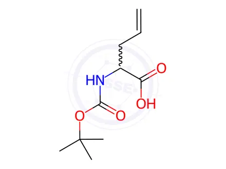 Chemical structure of 2-((tert-Butoxycarbonyl)amino)pent-4-enoicacid