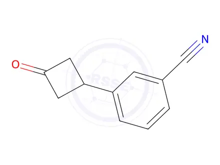 Chemical structure of 3-(3-Oxocyclobutyl)benzonitrile
