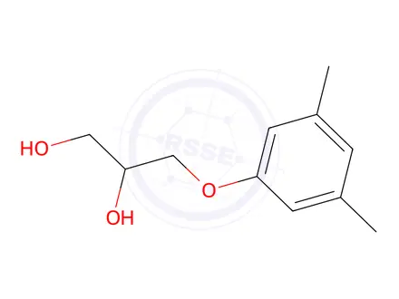 Chemical structure of Metaxalone Impurity A (3-(3, 5-Dimethylphenoxyl)-Propane-1, 2-Diol)