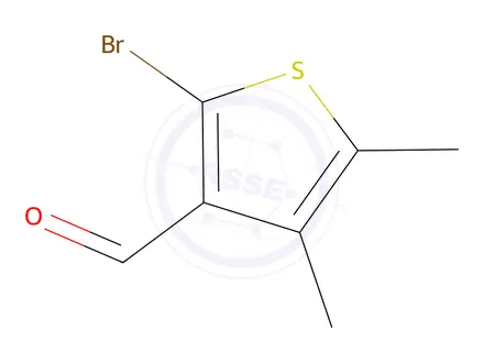 Chemical structure of 2-Bromo-4,5-dimethylthiophene-3-carbaldehyde