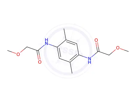 Chemical structure of N,N(2,5-Dimethyl-1,4-phenylene)bis-2-methoxyacetamide