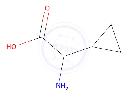 Chemical structure of 2-Amino-2-cyclopropylacetic acid hydrochloride