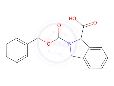 Chemical structure of 2-((Benzyloxy)carbonyl)isoindoline-1-carboxylic acid