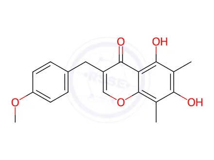Chemical structure of Methylophiopogonone B