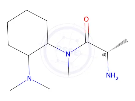 Chemical structure of 2-Amino-N-((1S)-2-(dimethylamino)cyclohexyl)-N-methylpropanamide