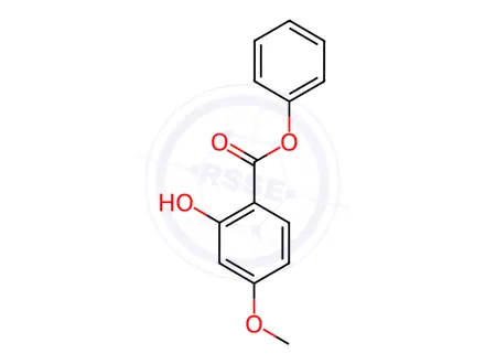 Chemical structure of Phenyl 2-hydroxy-4-methoxybenzoate