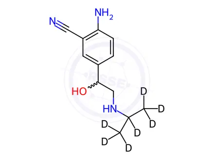 Chemical structure of Cimaterol-d7