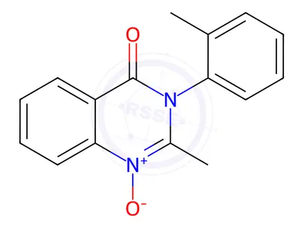 Chemical structure of methaqualone-1-oxide