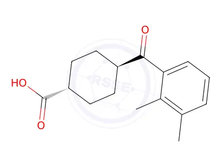 Chemical structure of trans-4-(2,3-Dimethylbenzoyl)cyclohexane-1-carboxylic acid