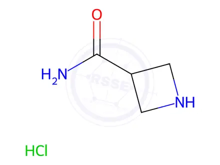 Chemical structure of Azetidine-3-carboxamide Hydrochloride