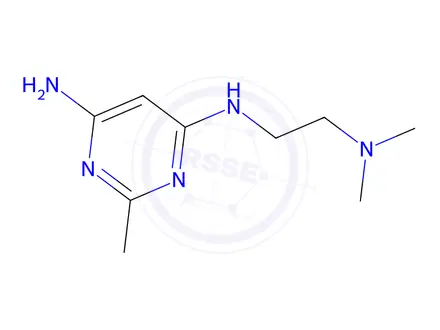 Chemical structure of n4-(2-(dimethylamino)ethyl)-2-methylpyrimidine-4,6-diamine