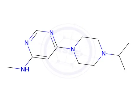 Chemical structure of 6-(4-isopropylpiperazin-1-yl)-n-methylpyrimidin-4-amine