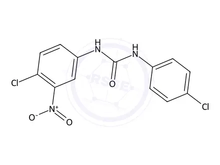 Chemical structure of 1-(4-Chloro-3-nitrophenyl)-3-(4-chlorophenyl)urea