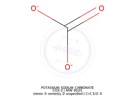 Chemical structure of Carbonic acid, copper(1++) salt