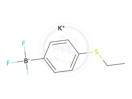 Chemical structure of Potassium (4-(ethylthio)phenyl)trifluoroborate