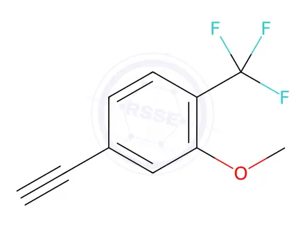 Chemical structure of 4-Ethynyl-2-methoxy-1-(trifluoromethyl)benzene
