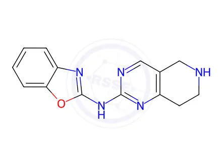 Chemical structure of N-(5,6,7,8-tetrahydropyrido[4,3-d]pyrimidin-2-yl)benzo[d]oxazol-2-amine