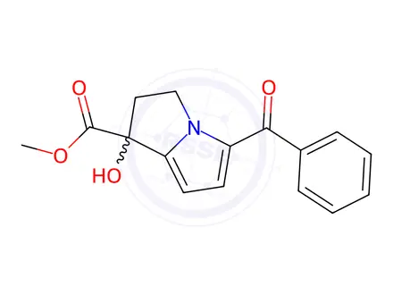 Chemical structure of rac 1-Hydroxy Ketorolac Methyl Ester