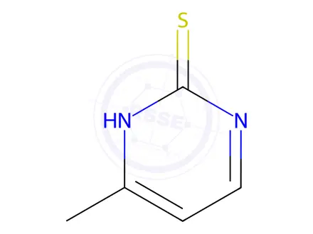 Chemical structure of 2-MERCAPTO-4-METHYLPYRIMIDINE