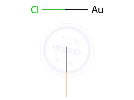 Chemical structure of CHLORO(TRIMETHYLPHOSPHINE)GOLD(I)