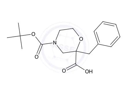 Chemical structure of 2-Benzyl 4-(tert-butyl) morpholine-2,4-dicarboxylate
