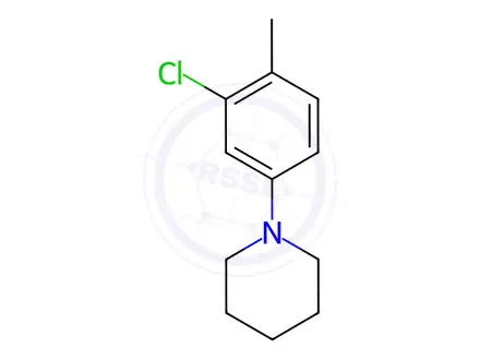 Chemical structure of 1-(3-Chloro-4-methylphenyl)piperidine