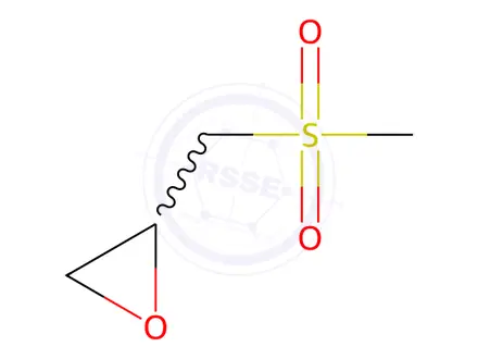 Chemical structure of Oxirane, 2-[(methylsulfonyl)methyl]-
