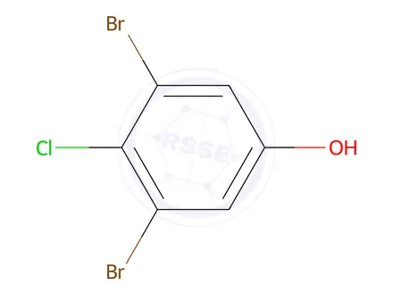 Chemical structure of 3,5-Dibromo-4-chlorophenol