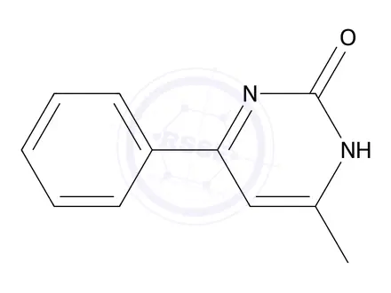 Chemical structure of 2(1H)-Pyrimidinone, 4-methyl-6-phenyl-
