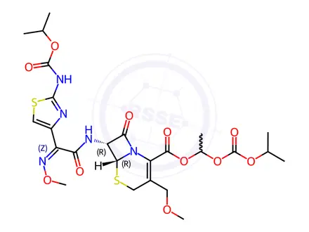 Chemical structure of Cefpodoxime Proxetil Impurity 11(Cefpodoxime Proxetil EP Impurity K)