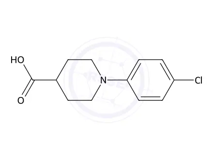 Chemical structure of 1-(4-Chlorophenyl)piperidine-4-carboxylic acid