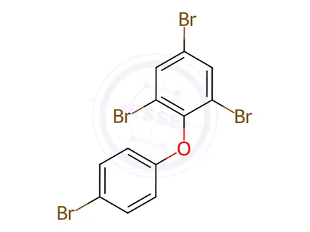 Chemical structure of 2,4,4',6-Tetrabromodiphenyl Ether