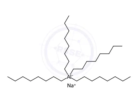 Chemical structure of sodium tetraoctylaluminate