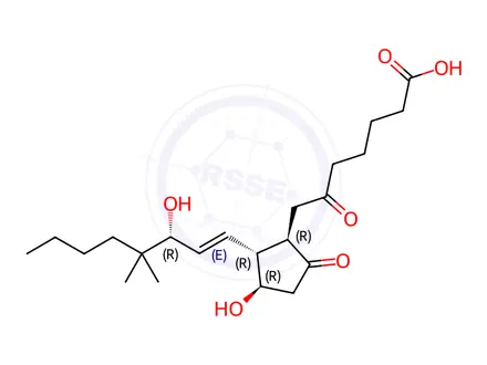Chemical structure of 16,16-Dimethyl-6-Keto Prostaglandin E1
