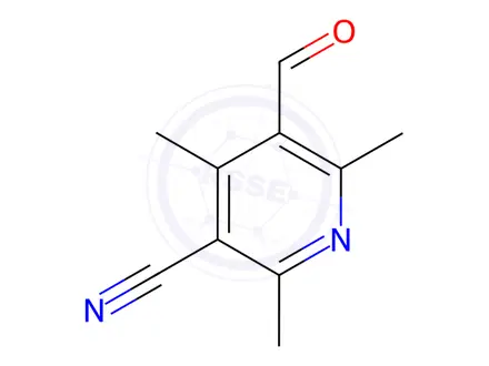 Chemical structure of 5-ForMyl-2,4,6-triMethylnicotinonitrile