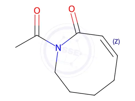 Chemical structure of 2(1H)-Azocinone, 1-acetyl-5,6,7,8-tetrahydro-(9CI)