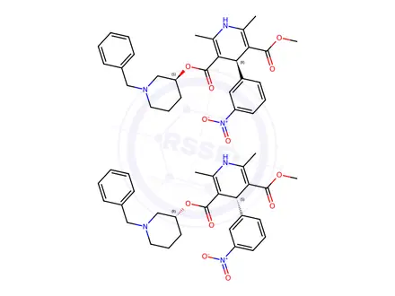 Chemical structure of Benidipine Diastereomer Impurity 1
