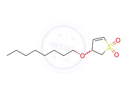 Chemical structure of 3-(Octyloxy)-2,3-dihydrothiophene 1,1-dioxide