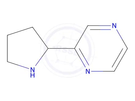 Chemical structure of 2-PYrrolidin-2-ylpyrazine hydrochloride