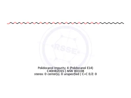 Chemical structure of Polidocanol Impurity 4 (Polidocanol E14)