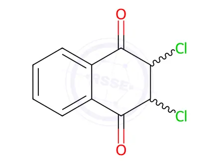 Chemical structure of 2,3-Dichloro-2,3-dihydronaphthalene-1,4-dione